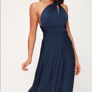 Lulu’s Convertible Navy Blue Dress